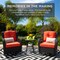 Best Choice Products 3-Piece Patio Wicker Bistro Furniture Set w/ 2 Cushioned Swivel Rocking Chairs, Side Table